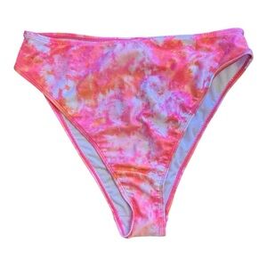 Lala Swim High-Waisted Tie Dye Swim Bottom NWOT